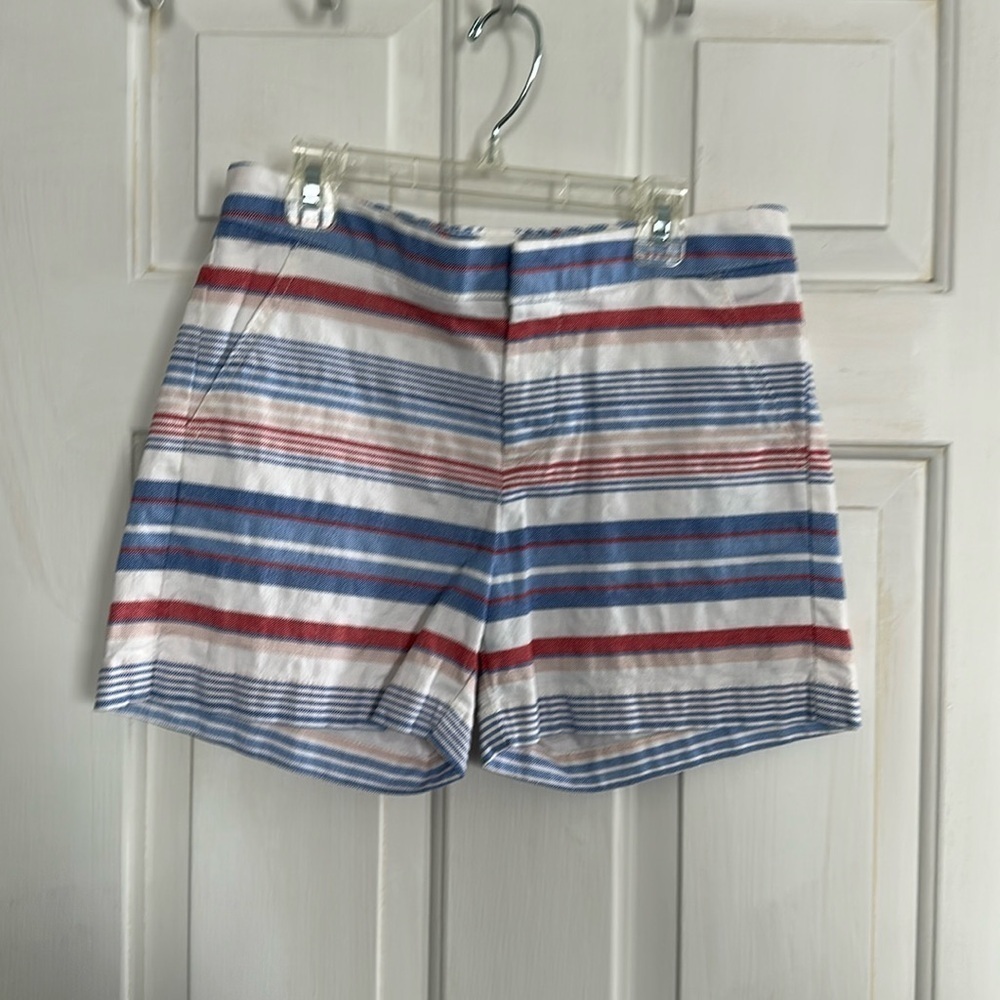 Tommy Hilfiger Blue and Red striped shorts size 4